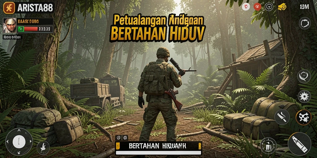 Tampilan mendebarkan dari antarmuka ARISTA88 yang penuh tantangan.