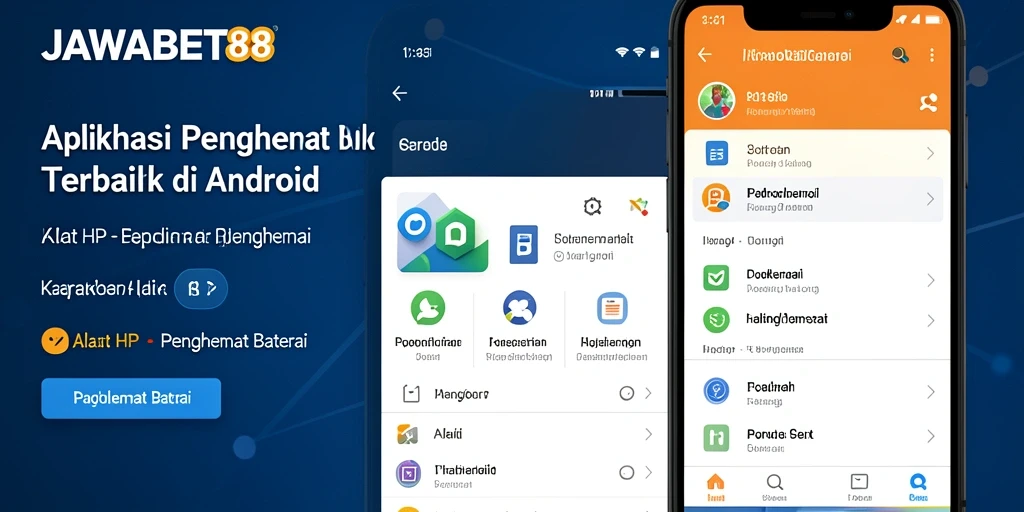 Antarmuka JAWABET88 yang intuitif untuk penghemat baterai.