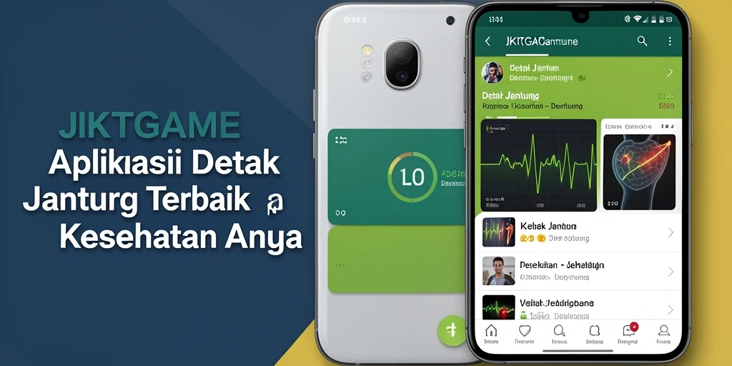 Screenshot antarmuka JKTGAME yang menampilkan pengukuran detak jantung.