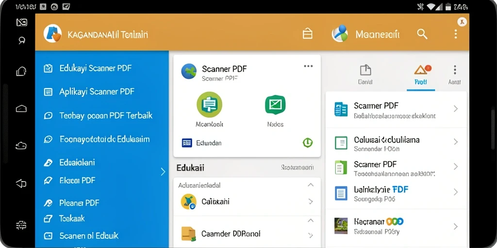 Antarmuka aplikasi KAGANDAN yang sederhana dan fungsional untuk pemindaian PDF.